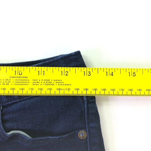 Mossimo Junior's Dark Wash Cuffed Capri Pants R081 - Picture 5 of 6